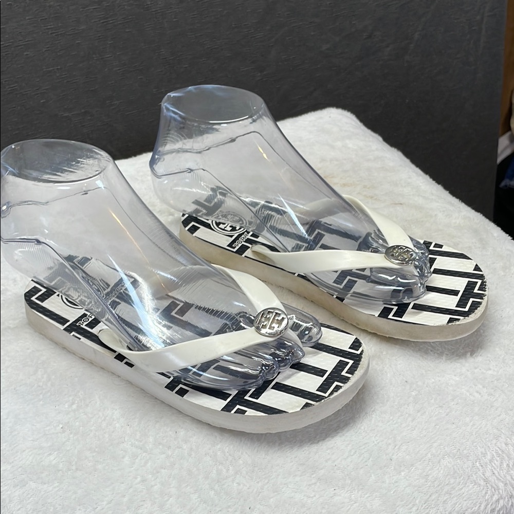 Tory Burch White Girls Slippers Luxurious Comfort